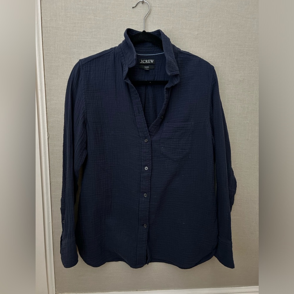 J. Crew Classic Fit Gauze Shirt